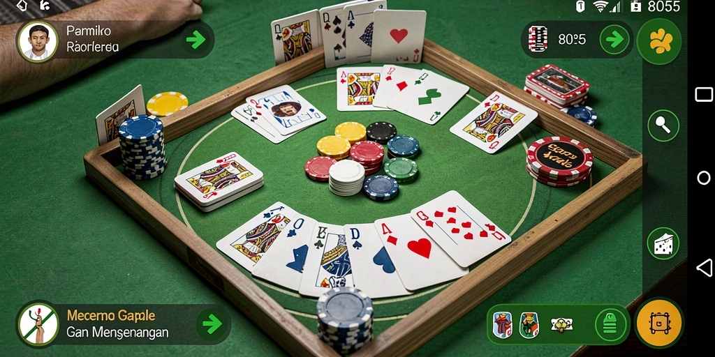 Screenshot gameplay menarik dari 8055 dengan pemain berinteraksi.