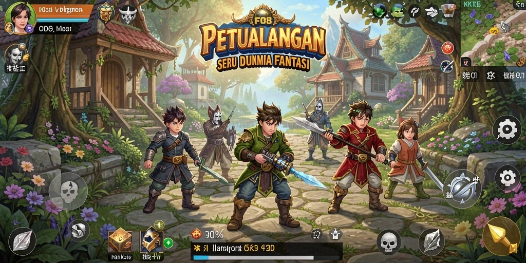 Tampilan gameplay FO8 yang menakjubkan dalam dunia petualangan.