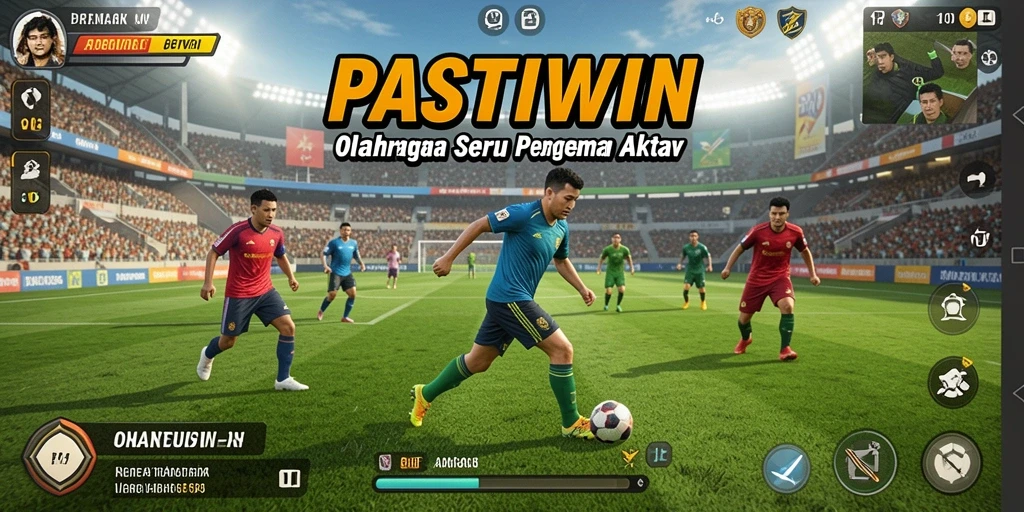 Tampilan gameplay seru dalam PASTIWIN dengan aksi olahraga yang intens.