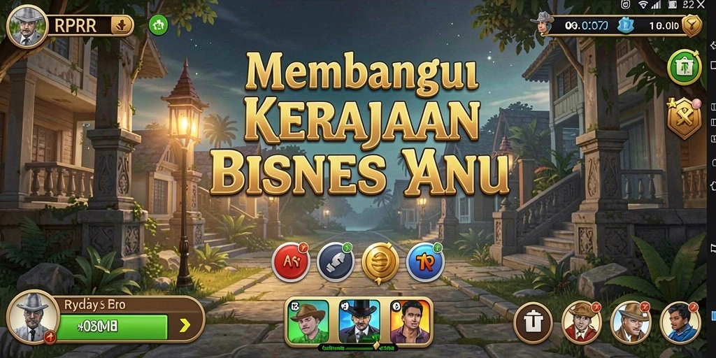 Screenshot utama RPRR menampilkan interaksi gameplay Tycoon yang menarik.