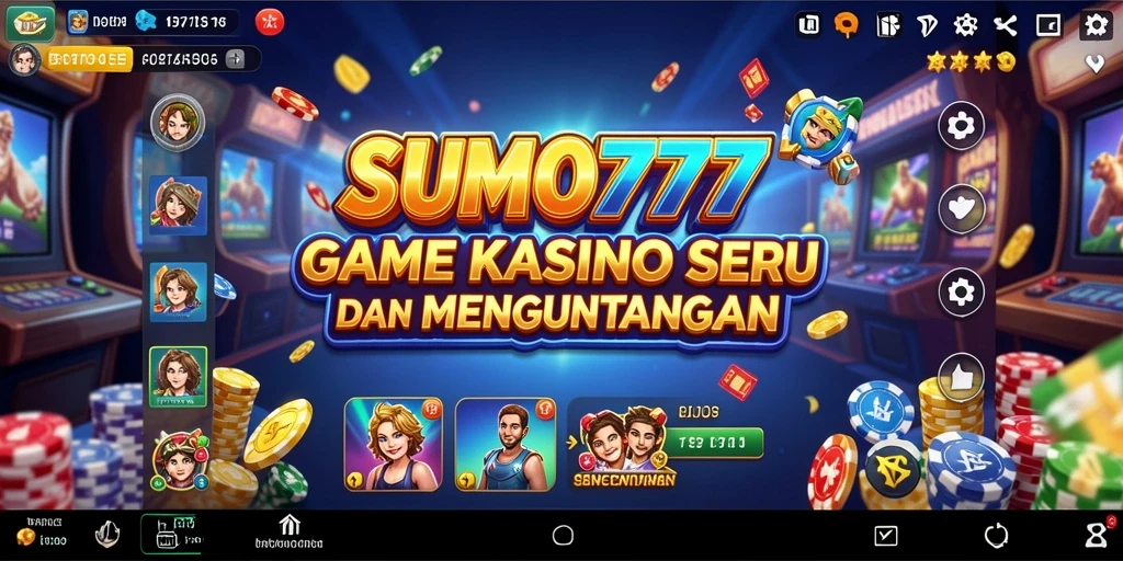 Tampilan menarik dari SUMO777 dengan gameplay Kasino yang seru.
