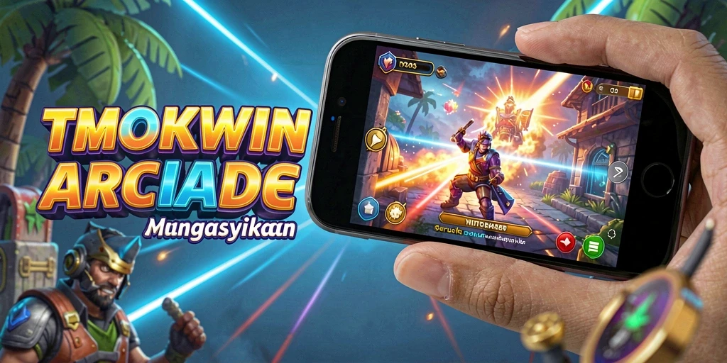 Screenshot utama TMOKWIN menunjukkan gameplay seru yang penuh warna.