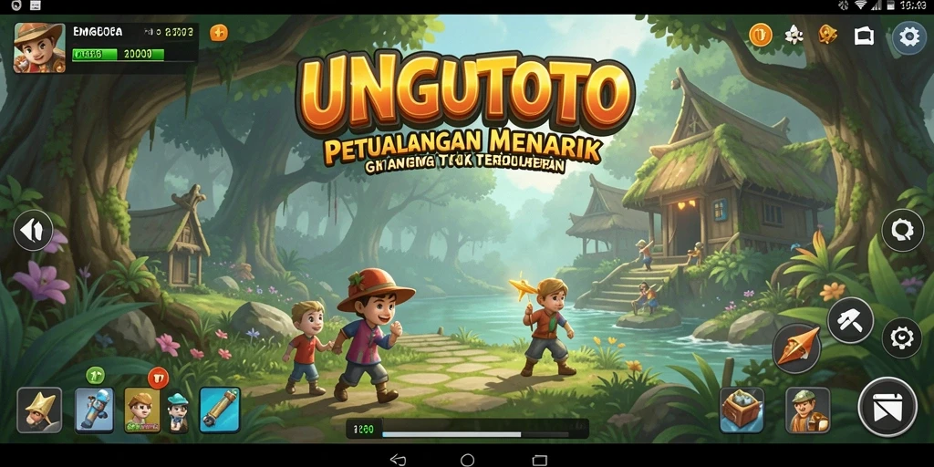 Tampilan gameplay petualangan seru di UNGUTOTO.
